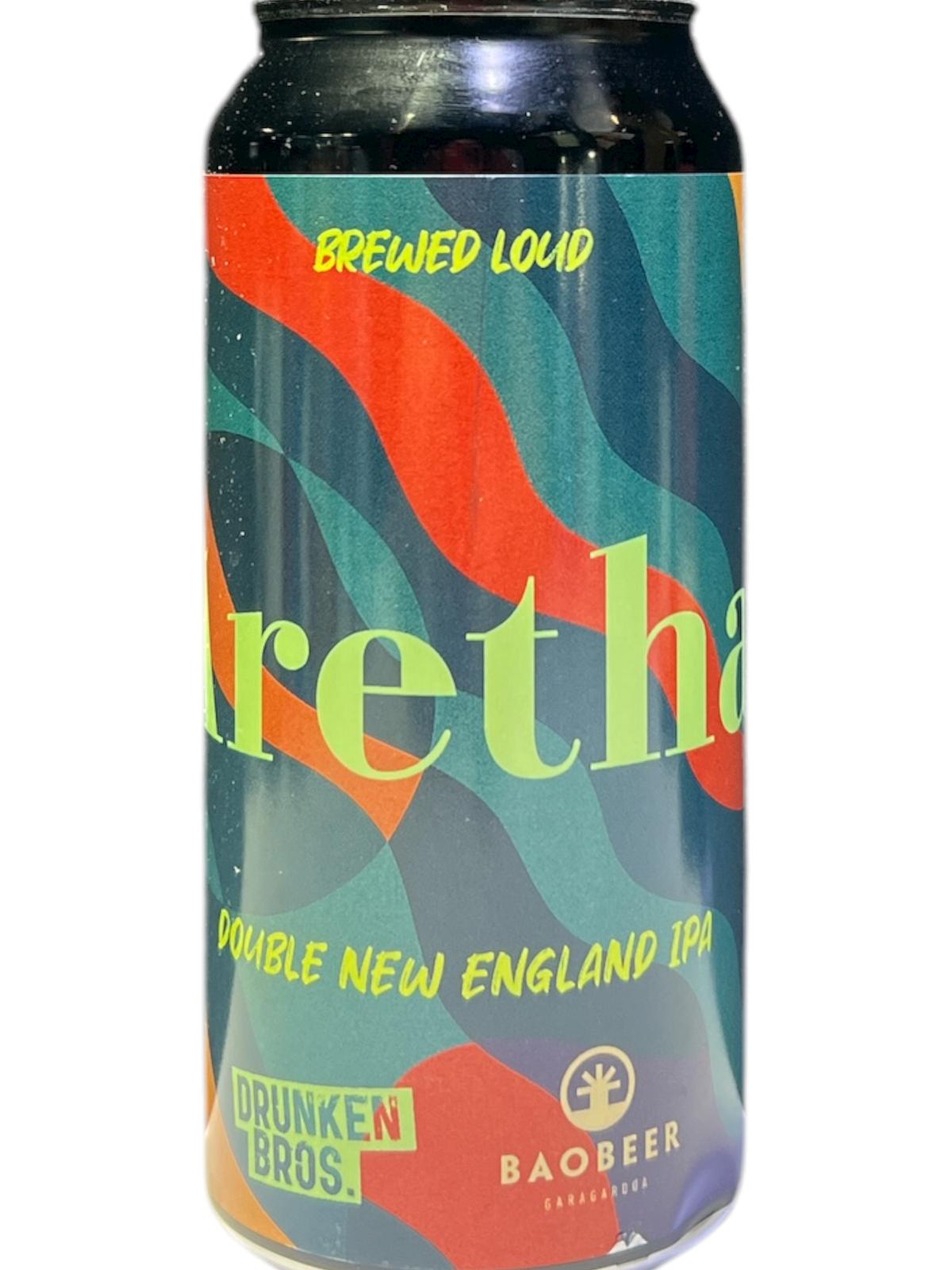 DRUNKEN BROSS X BAOBEER ARETHA DOUEBLE NEIPA - 44CL