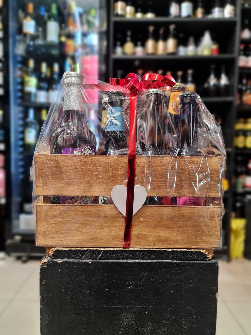 DÍA DEL PADRE / CESTA DE REGALO CAPACIDAD 6 LATAS/BOTELLAS CERVEZAS