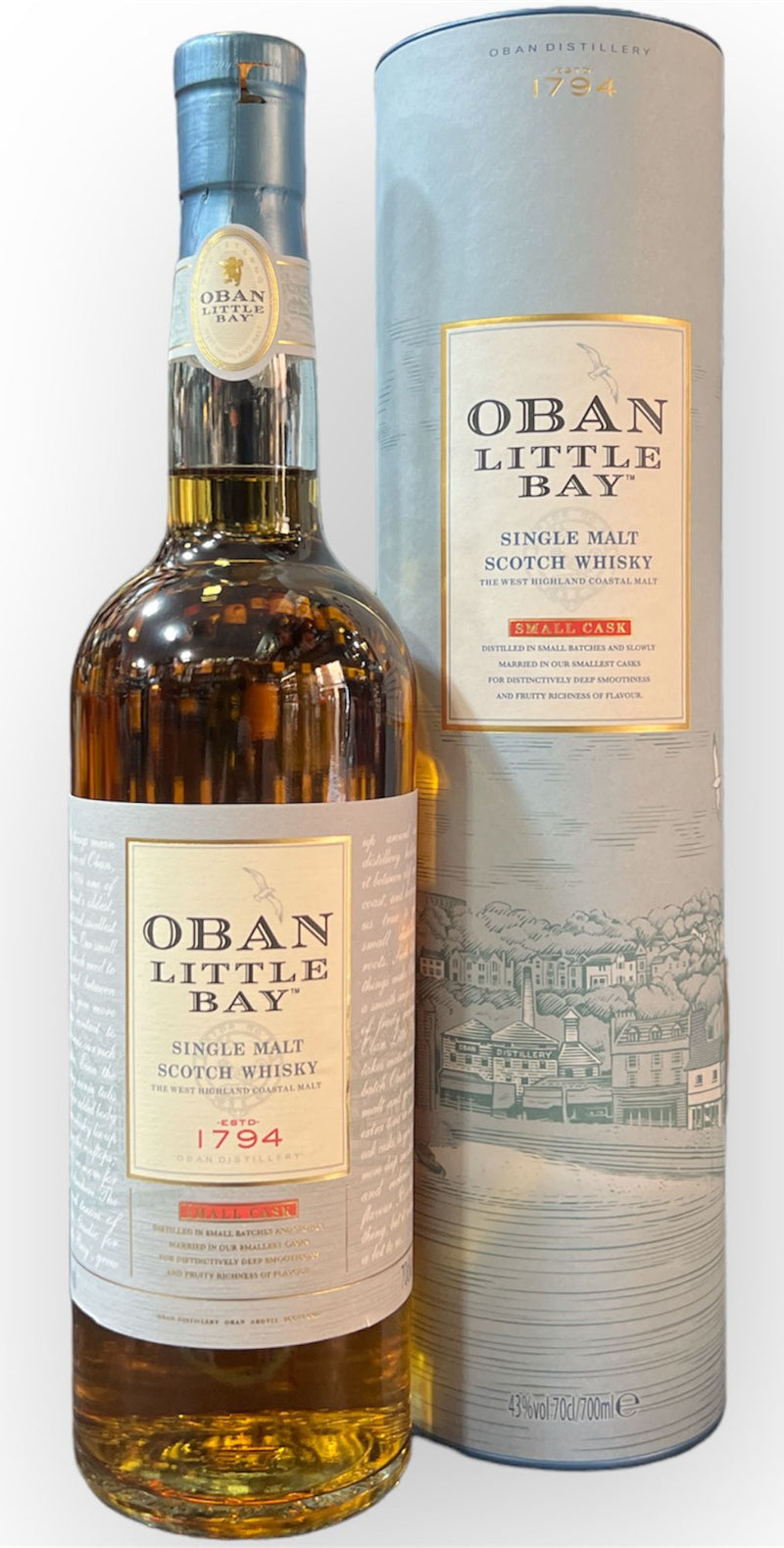 OBAN LITTLE BAY SINGLE MALT SCOTCH WHISKY 70cl