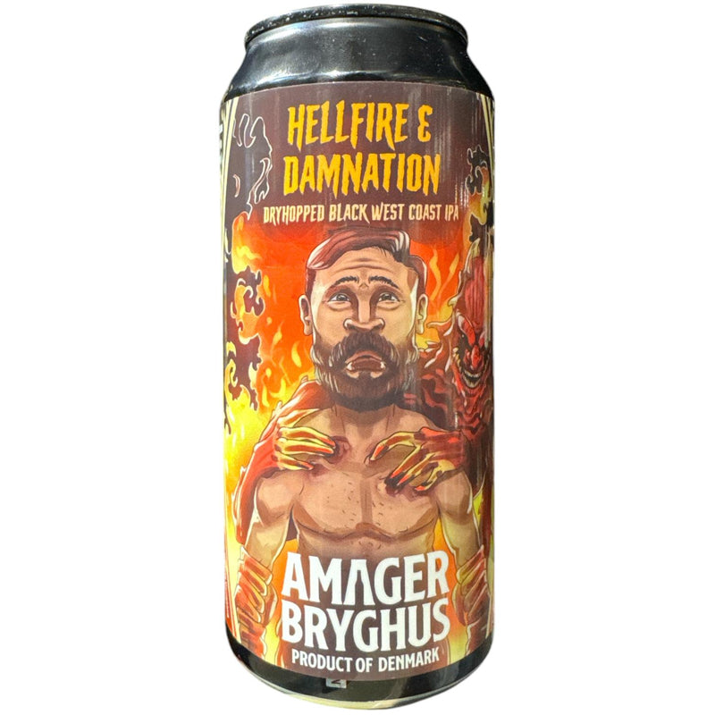 AMAGER - HELLFIRE / DAMNATION - DDH BLACK WEST COAST IPA 44CL