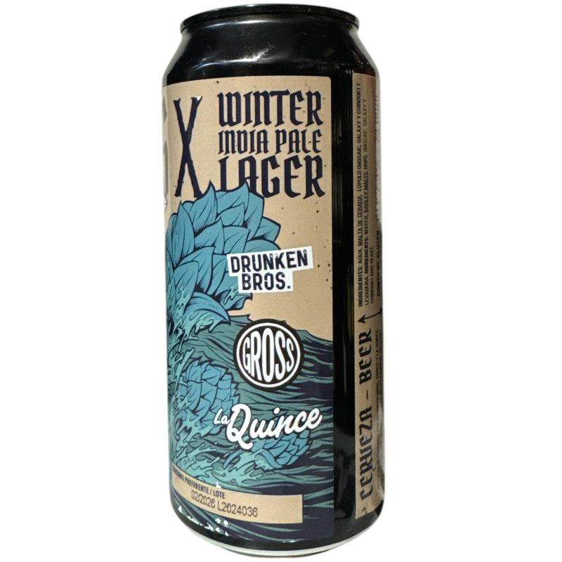 DRUNKEN BROS X GROSS X LA QUINCE / HOP HUNTERS- WINTER INDIA PALE LAGER - 44CL