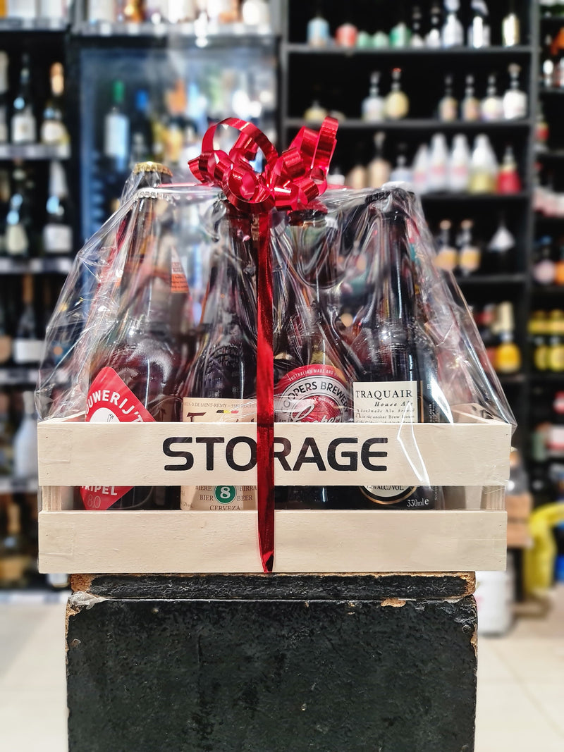 DÍA DEL PADRE / CESTA DE REGALO CAPACIDAD 8 LATAS/BOTELLAS CERVEZAS