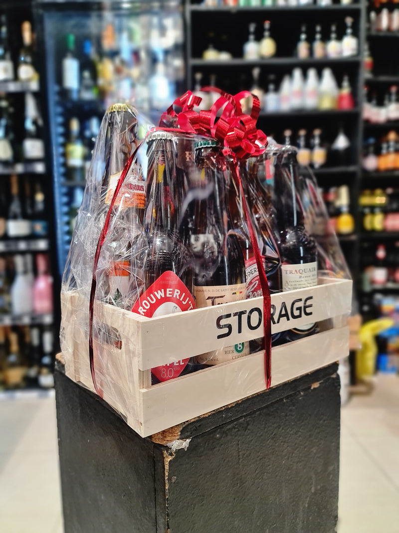 DÍA DEL PADRE / CESTA DE REGALO CAPACIDAD 8 LATAS/BOTELLAS CERVEZAS
