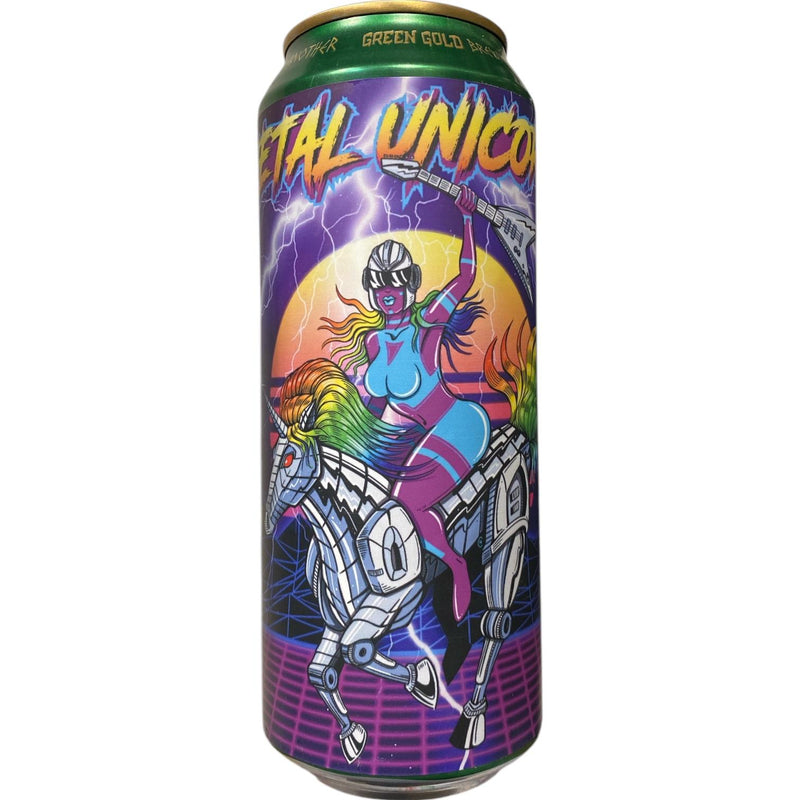 GREEN GOLD BREWING / METAL UNICORN - BLACK IPA - 50CL