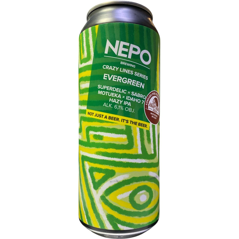 NEPO / CRAZY LINES  SERIES EVERGREEN - HAZY IPA - 50CL