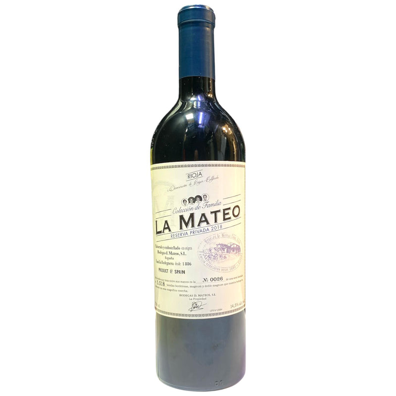 LA MATEO - RESERVA PRIVADA 2018 - 75CL