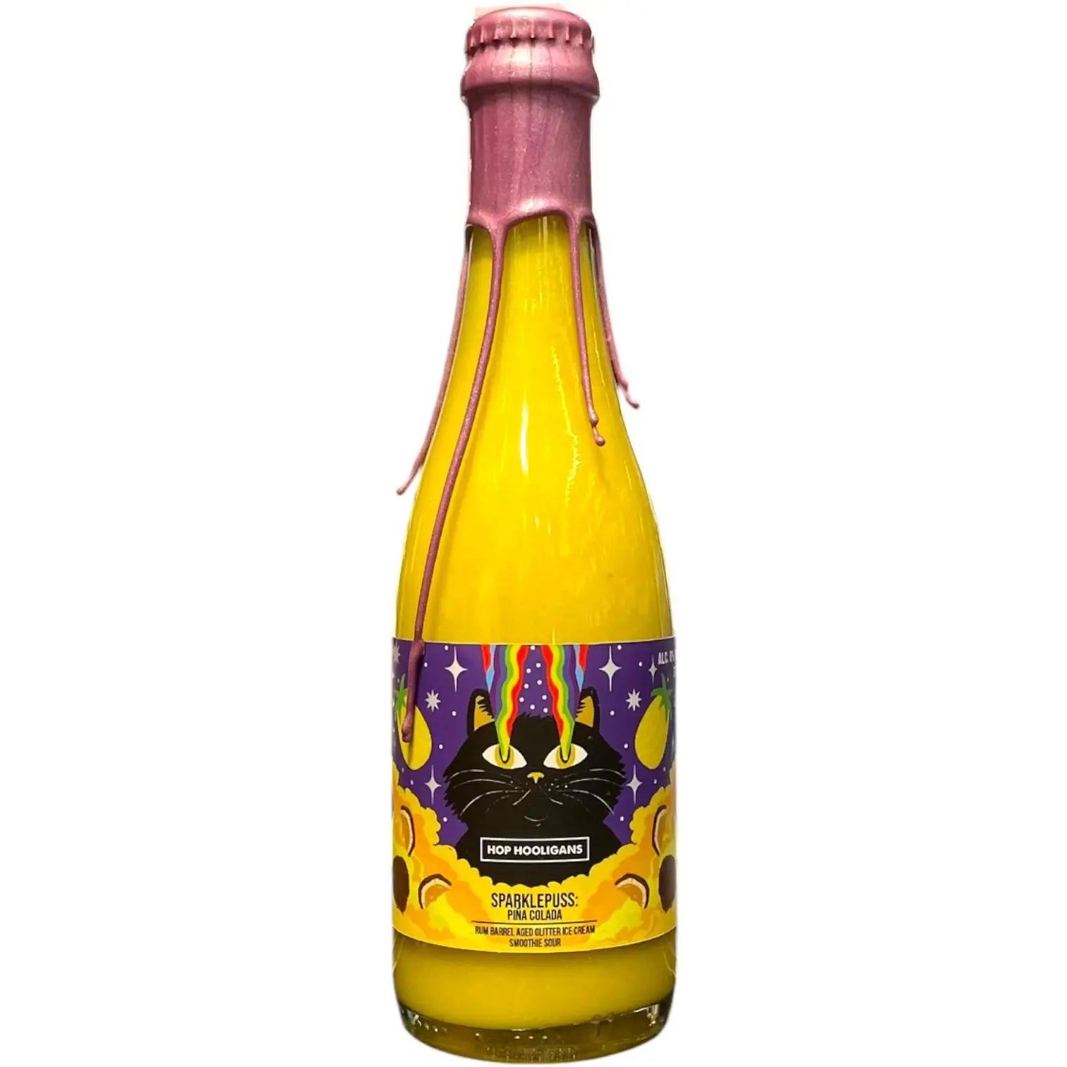 HOP HOOLIGANS SPARKLEPUSS PIÑA COLADA RUM BA GLITTER ICE CREAM SMOOTHIE SOUR 37.5CL