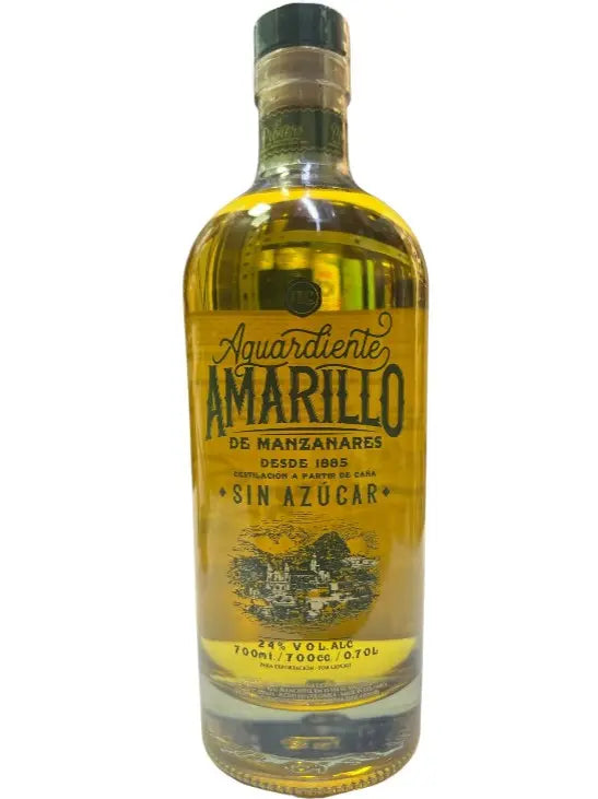 AGUARDIENTE AMARILLO SIN AZUCAR 1L