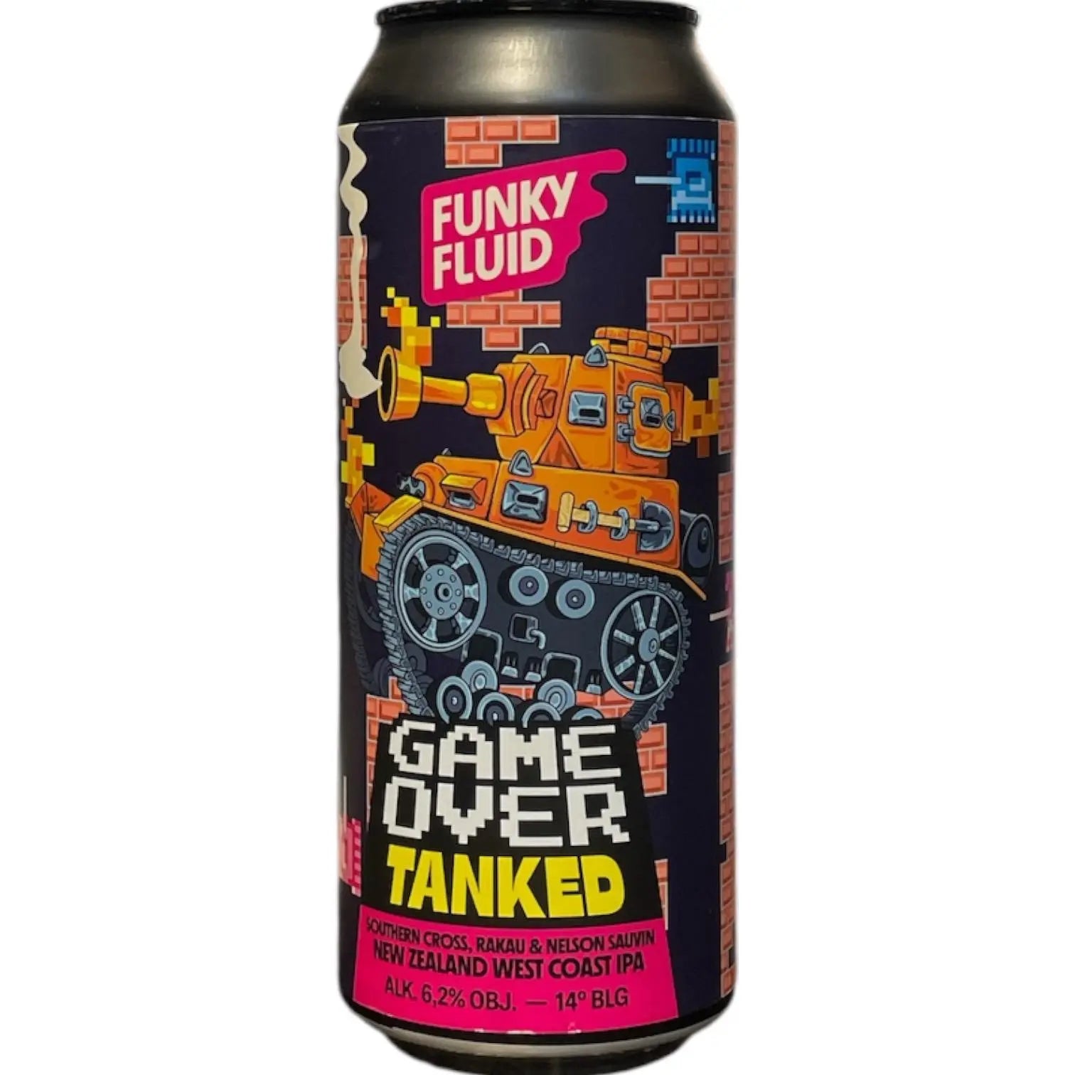 FUNKY FLUID GAME OVER TANKED NEW ZEALAND WEST COAST IPA 50CL
