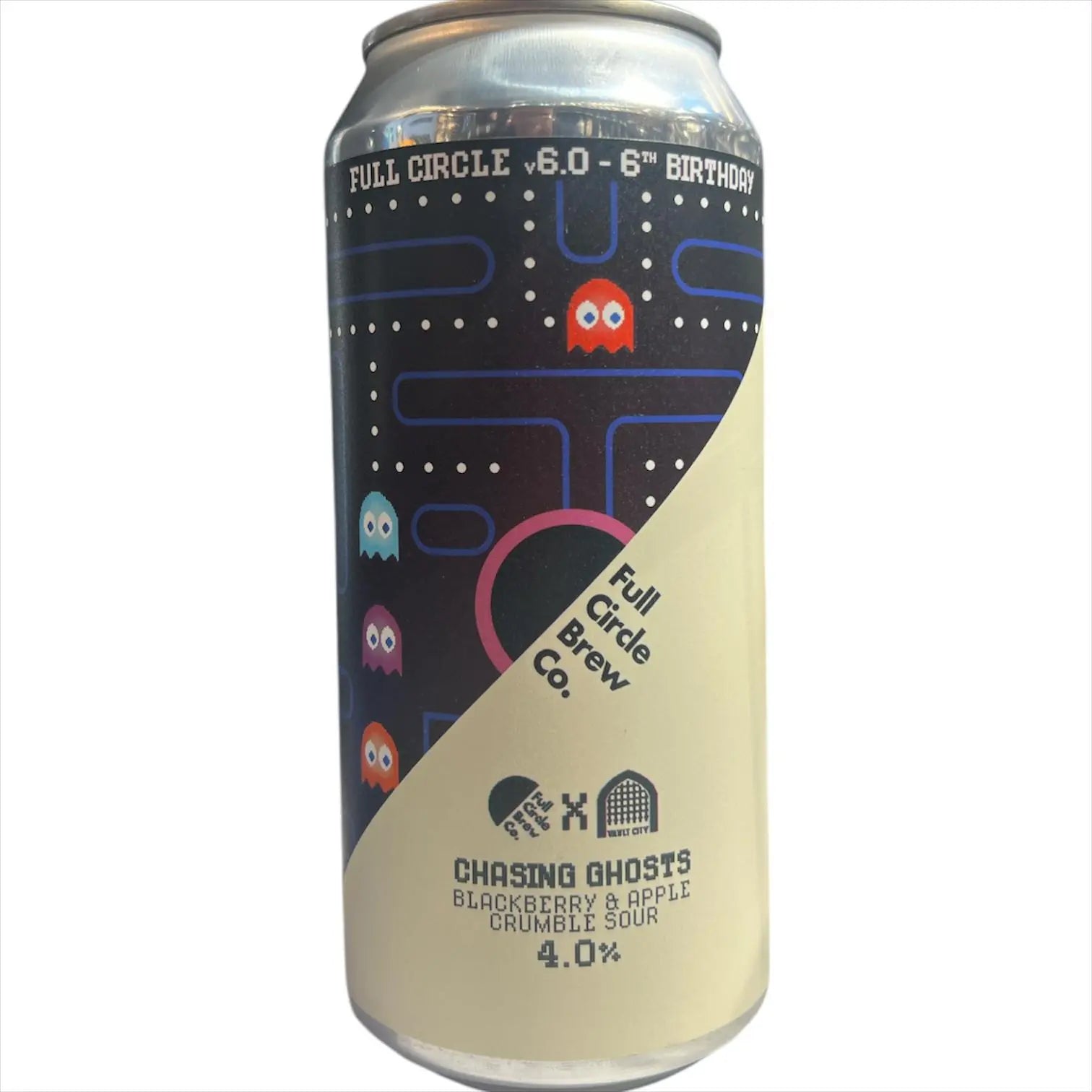 FULL CIRCLE BREW CO CHASING GHOSTS BLACKBERRY AND APPLE CRUMBLE SOUR 44CL