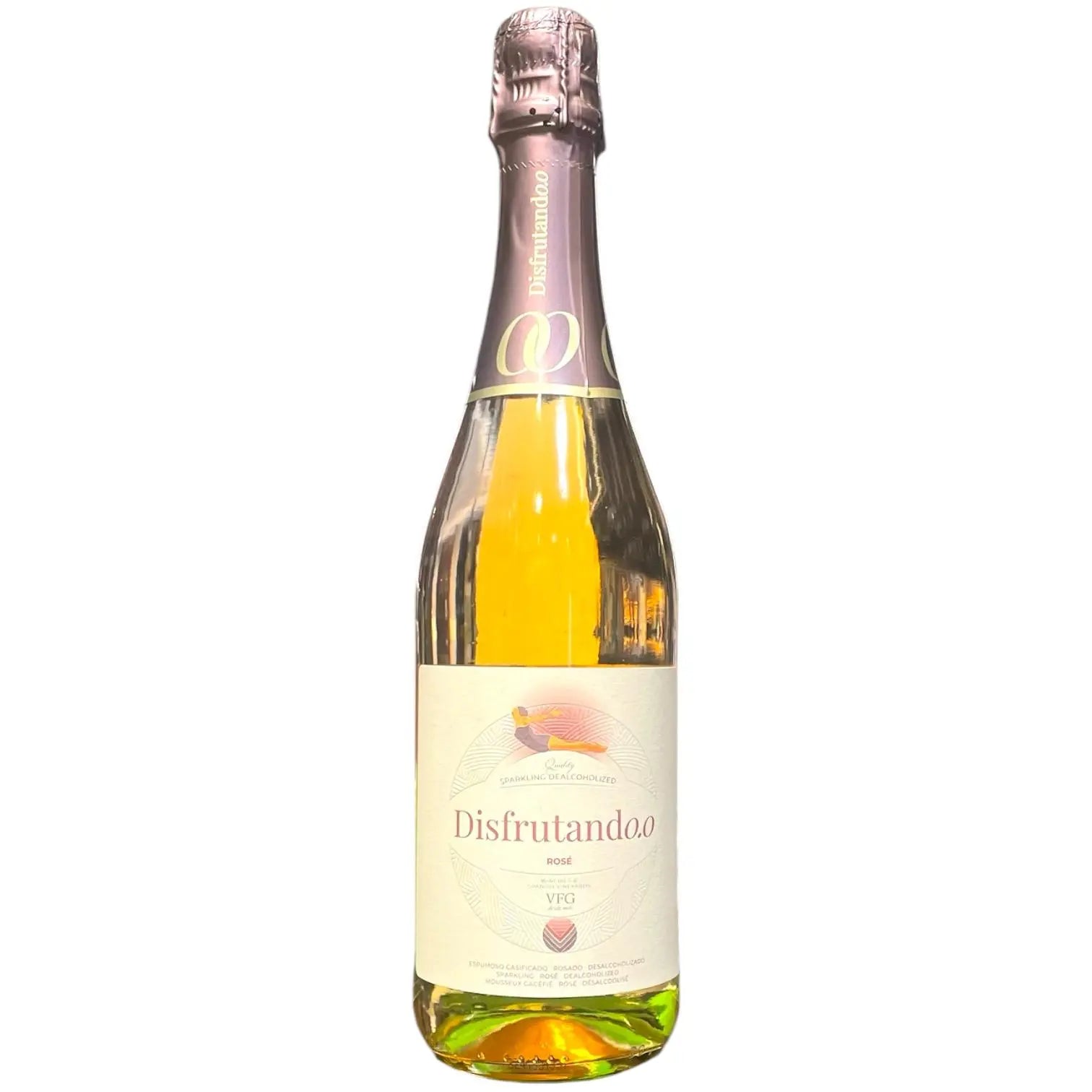 DISFRUTANDO 0.0 ROSADO ESPUMOSO SIN ALCOHOL 75CL