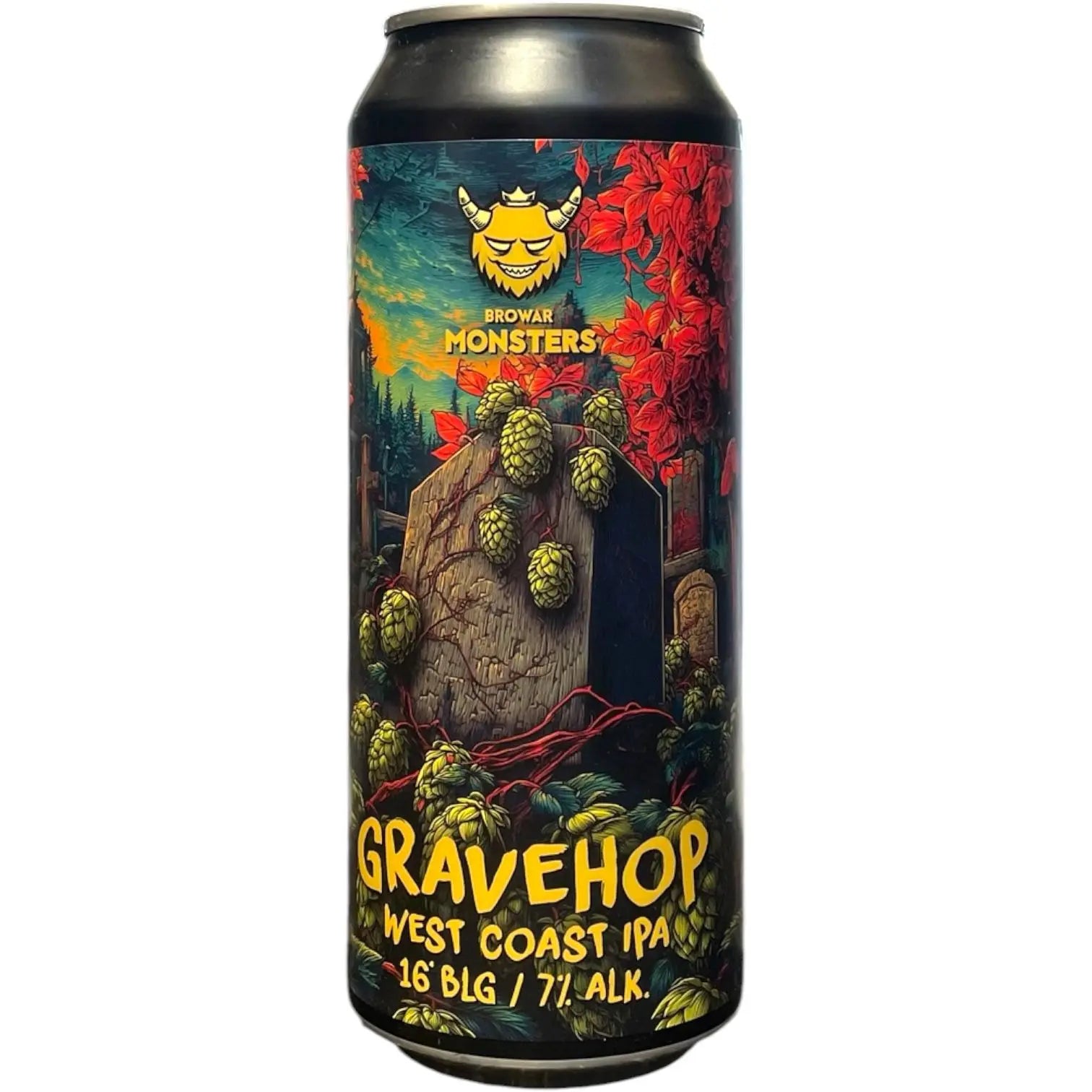 BROWAR MONSTERS GRAVEHOP WEST COAST IPA 44CL