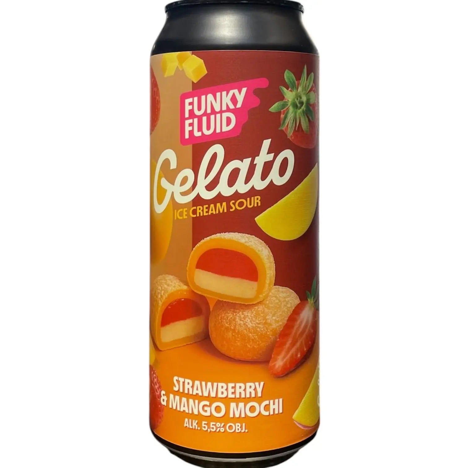 FUNKY FLUID GELATO STRAWBERRY MANGO MOCHI ICE CREAM SOUR 50CL