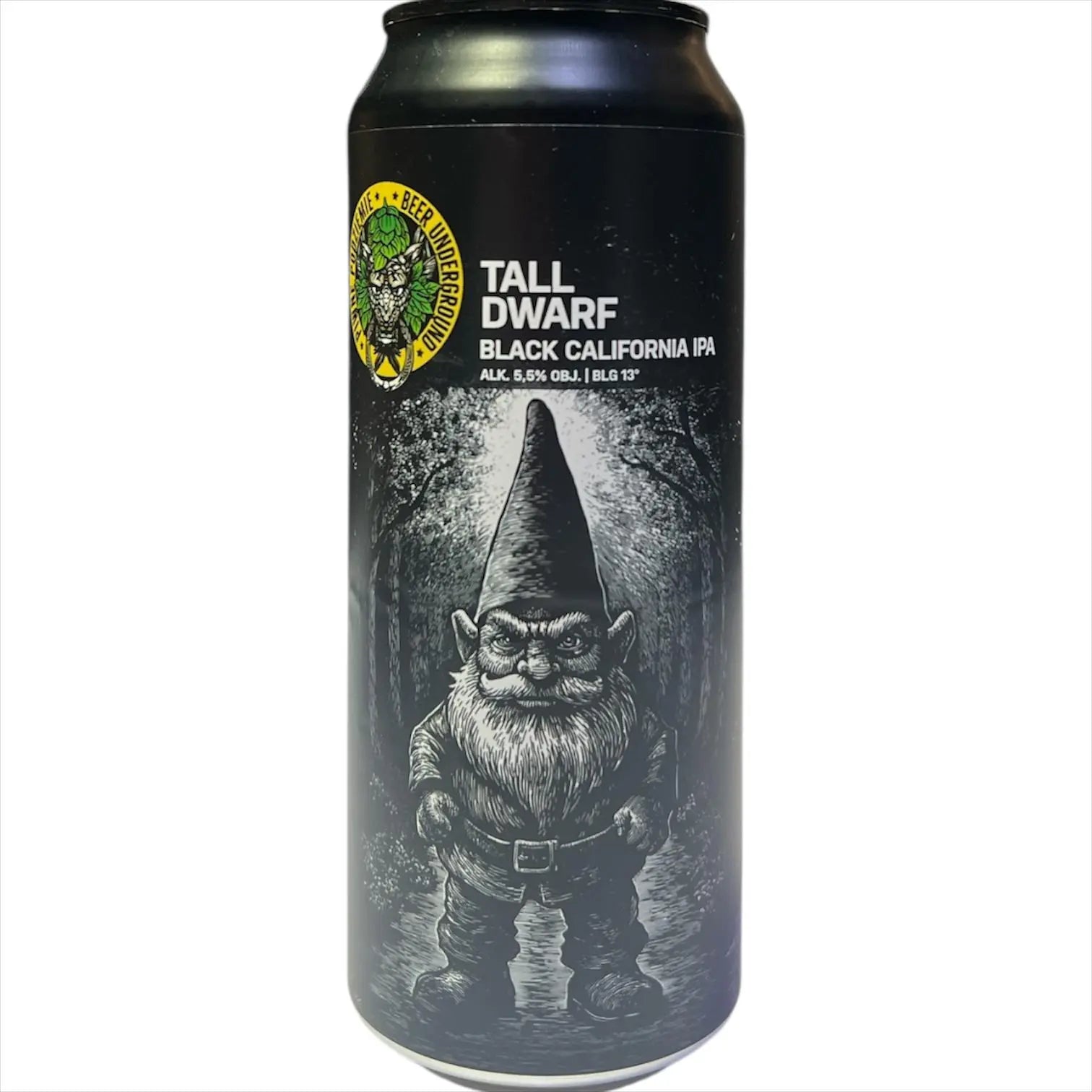 PIWNE PODZIEMIE TALL DWARF BLACK CALIFORNIA IPA 44CL