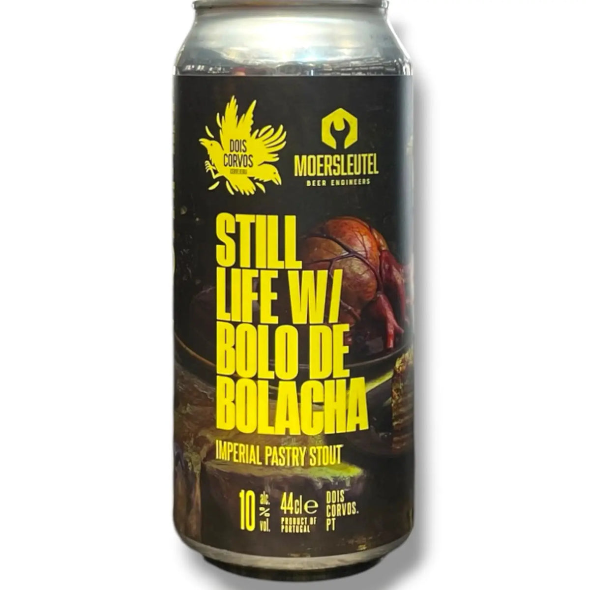 DOIS CORVOS X MOERSLEUTEL STILL LIFE WITH BOLO DE BOLACHA IMPERIAL PASTRY STOUT 44CL
