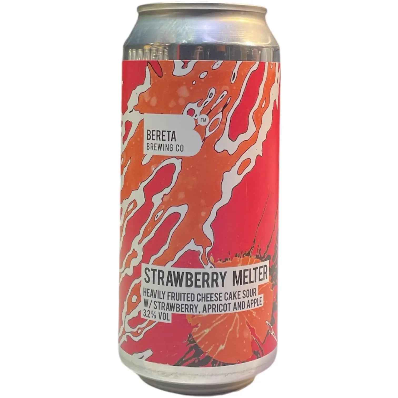 BERETA STRABERRY MELTER HEAVILY FRUITED CHEESE CAKE SOUR APRICOT AND APPLE 44CL