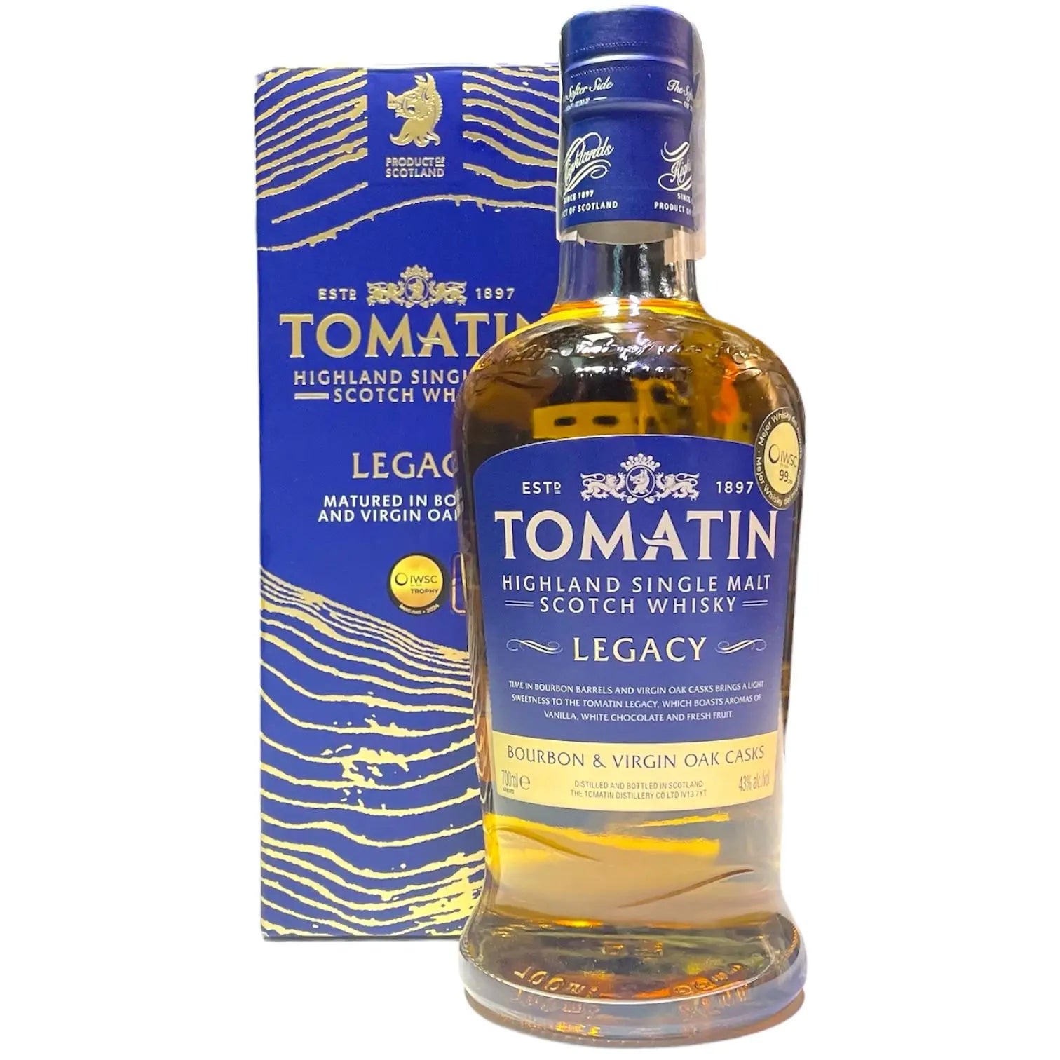 WHISKY TOMATIN LEGACY CAJA AZUL 70CL