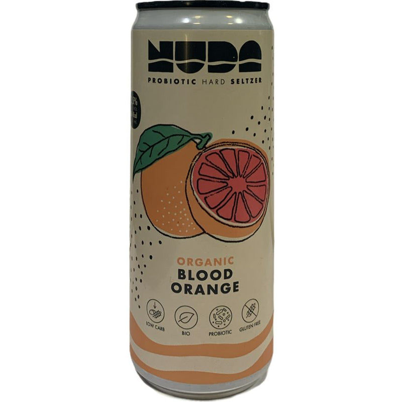 NUDA HARD SELTZER ORGANIC BLOOD ORANGE  330ML