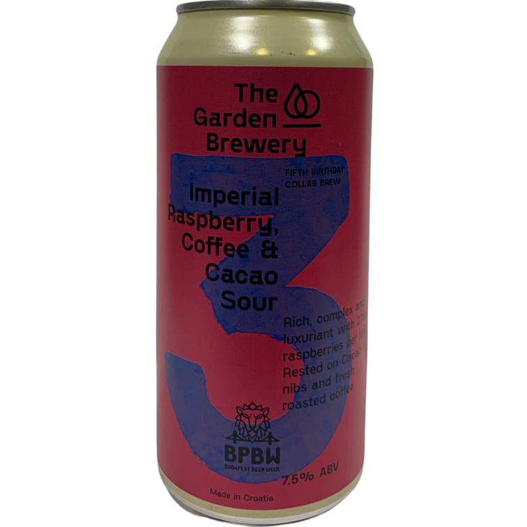 THE GARDEN BREWERY IMPERIAL RASPBERRY COFFEE & CACAO SOUR
