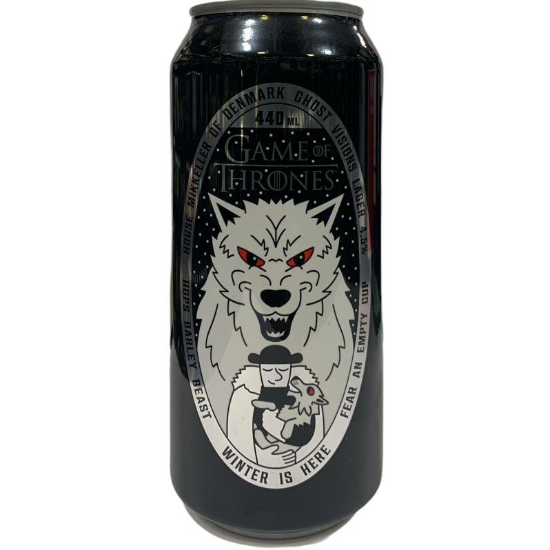 MIKKELLER GAME OF THRONES GHOST VISIONS LAGER  440ML