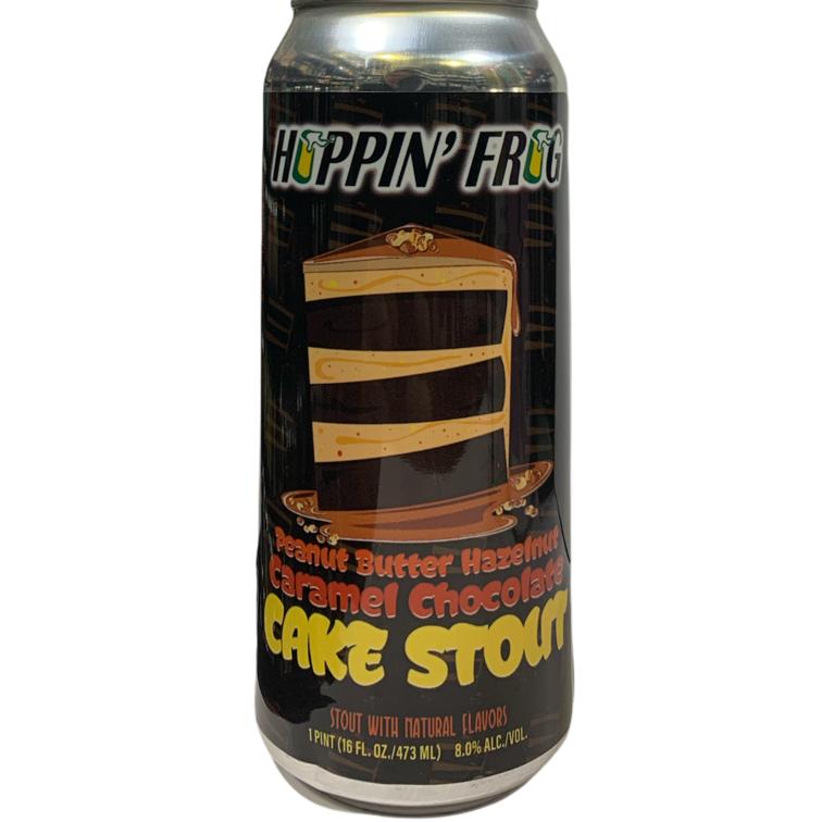 HOPPIN FROG CAKE STOUT PEANUT CARAMEL CHOCOLATE  473ML