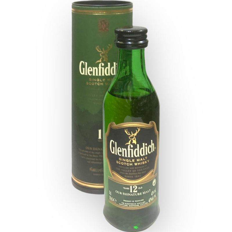 GLENFIDDICH 12 AÑOS MINIATURA 5cl